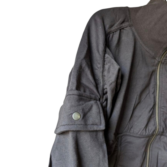 Free People Cargo Pocket Zip Jacket | Elevated Athleisure Staple Sz M NWT - Picture 5 of 14